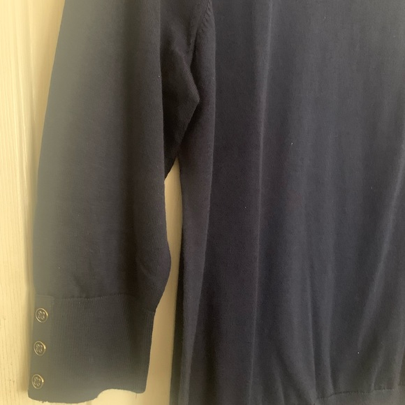 Like New Lands’ End Supima Cotton Classic Mid Weight Sweater SZ Large - Picture 4 of 8